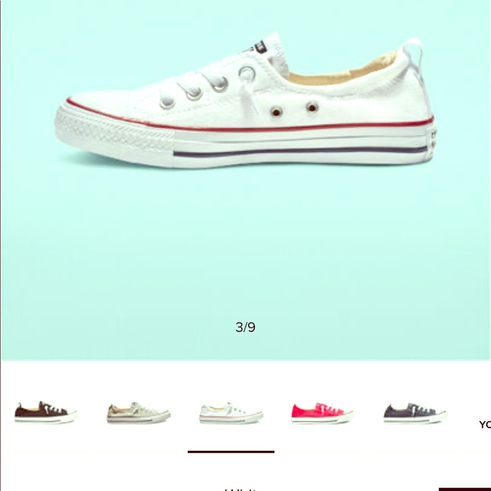 Classic white shoreline ladies converse